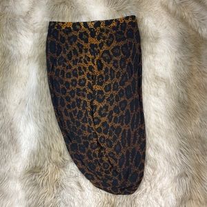 Tom Ford Silk MIDI Leopard Skirt, Size IT 40 - US 4